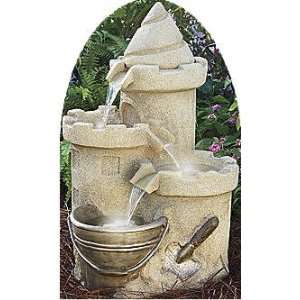  Lawn and Garden Lighted Sand Castle Fountain Everything 