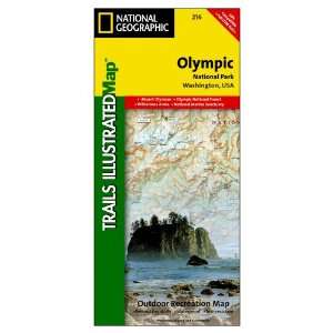  National Geographic Olympic National Park Trail Map 