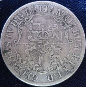 British West Indies 1822 1/4 Dollar Anchor coin F British Colonies 