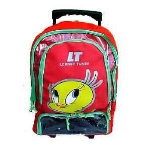    Looney Tunes Tweety Bird Rolling Backpack Luggage: Toys & Games