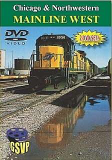 Chicago & Northwestern Mainline West CNW Railroad DVD  