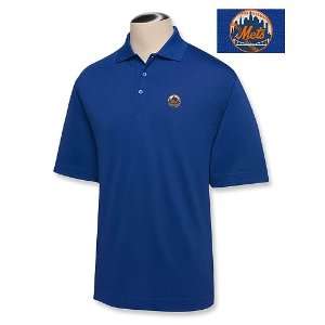 New York Mets Mens Big & Tall Drytec Championship Polo By Cutter 