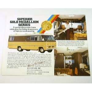 1973 73 Superior GOLD MEDALLION Motorhome RV BROCHURE 