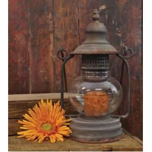    Decorative Camp Candle Lantern Antique Rust: Everything Else