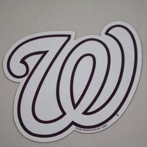  Washington Nationals Team Logo W MLB Car Magnet: Sports 
