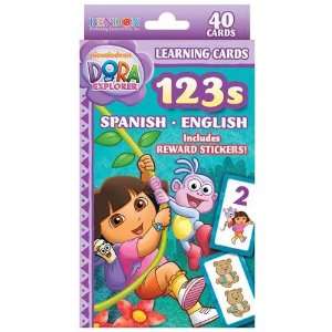  Dora the Explorer 123s Spanish English Learning Cards 