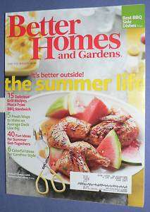 BETTER HOMES AND GARDENS MAGAZINE JUNE 2010 RECIPES BBQ  