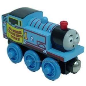   THOMAS with Red Funnel Thomas & Friends Wooden Train LOOSE ITEM: Toys