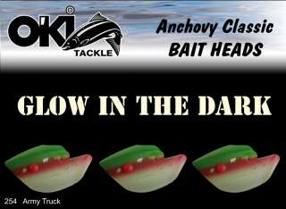 Ki ACL Bait Heads Salmon Lures GLOW ~ ARMY TRUCK  