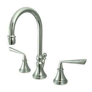     Widespread Lavatory Faucet With Brass Pop Up: Home Improvement