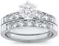   finally an absolutely beautiful wedding set both rings are set in