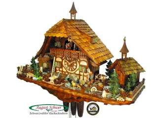 Black Forest Cuckoo Clock 8 Day Goat Peters Farm NEW  