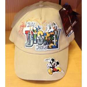  Walt Disney World Tan Baseball Cap Hat New: Everything 