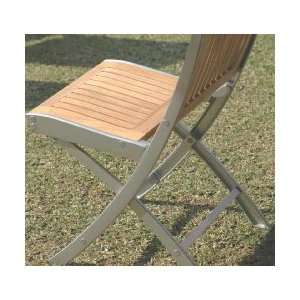  Mezzo Teak Outdoor Folding Chair: Home & Kitchen