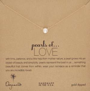   NOBLE  Pearls of Love Necklace, 16 Gold by Dogeared Jewels & Gifts