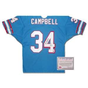  Earl Campbell Signed Jersey   Authentic