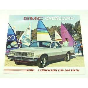    1986 86 GMC CABALLERO Truck BROCHURE Amarillo: Everything Else