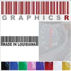   Graphic   Barcode UPC Pride Patriot Made In Louisiana LA A573   Chrome