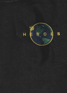 Heroes TV Series Embroidered Logo Adult T Shirt, Med  