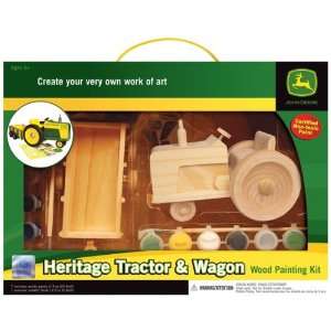   Heritage Tractor and Wagon All Inclusive Wood Craft Kit Toys & Games