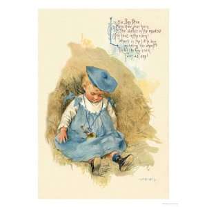  Little Boy Blue Premium Poster Print by Maud Humphrey 