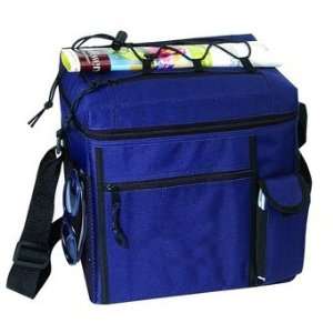    Navy   24 pack Picnic Cooler w/Easy Top Access: Office Products