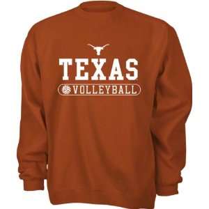   Dark Orange Volleyball Crewneck Sweatshirt