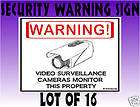 Lot of 16 Warehouse Security Camera Warning Signs NR