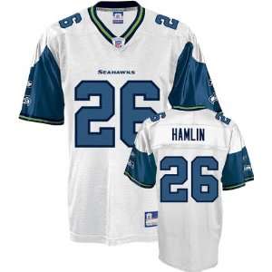 Ken Hamlin Youth Jersey Reebok White Replica #26 Seattle Seahawks 