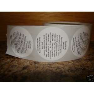   Round Candle Warning Container Labels Stickers: Office Products