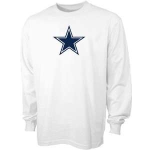  Reebok Dallas Cowboys Youth White Logo Premier Long Sleeve 