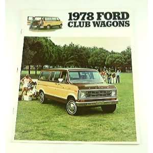  1978 78 Ford CLUB WAGON Van BROCHURE: Everything Else