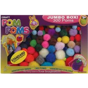    Pepperell Braiding POM PMR Pom Poms Assorted 300/Pkg Toys & Games