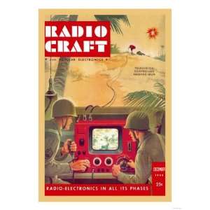 Radio Craft Television Controlled Machine Gun Giclee Poster Print 