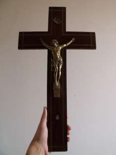   vintage French Religious huge crucifix ,wall cross 20inches  