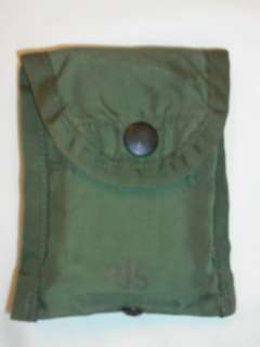 US GI OD POUCH CASE CAMPING SURVIVAL GEAR USED  