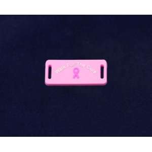  Pink Ribbon Shoe Lace Charms   Pink Ribbon (25 Pairs 
