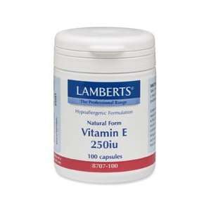  Lamberts Lamberts, Natural Vitamin 250 iu, 100 capsules. Beauty