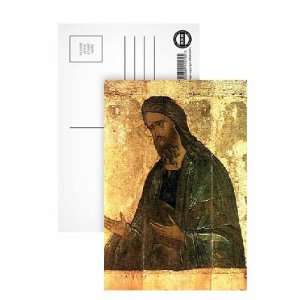 com Icon of St. John the Baptist (tempera on panel) by Andrei Rublev 