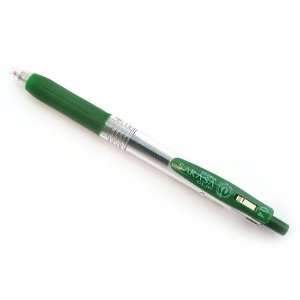   Push Clip Gel Ink Pen   0.4 mm   Viridian Green: Office Products