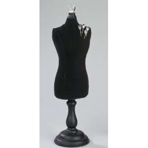   : 17.5 Black Velvet Fabric Body Form W/4 Pins: Arts, Crafts & Sewing