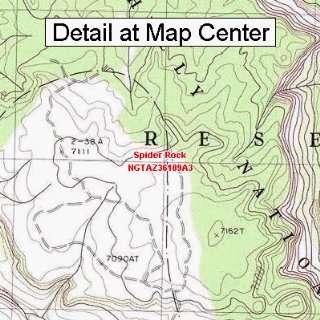   Map   Spider Rock, Arizona (Folded/Waterproof): Sports & Outdoors