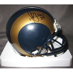  Marshall Faulk Autographed Mini Helmet   Autographed NFL 