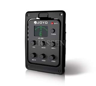 JOYO JE 306 Acoustic Guitar 5 Band Preamp EQ Bass Middle Tuner Pickup 