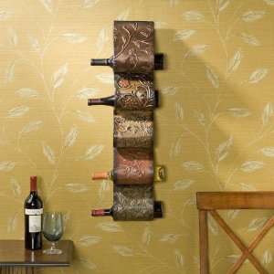  Florenz Wall Mount Wine Rack Sculpture HZ1009: Home 