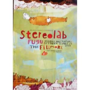 Stereolab Original Fillmore Concert Poster F484 
