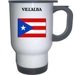 Puerto Rico   VILLALBA White Stainless Steel Mug 