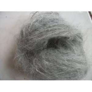  Silver Gray Fuzzy Mohair Yarn Arts, Crafts & Sewing