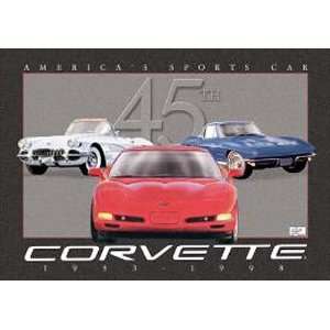  Corvette 45th Aniv. Tin Sign 16W x 12.5H