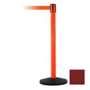  Orange Post Safety Barrier, 10ft, Maroon Belt Everything 